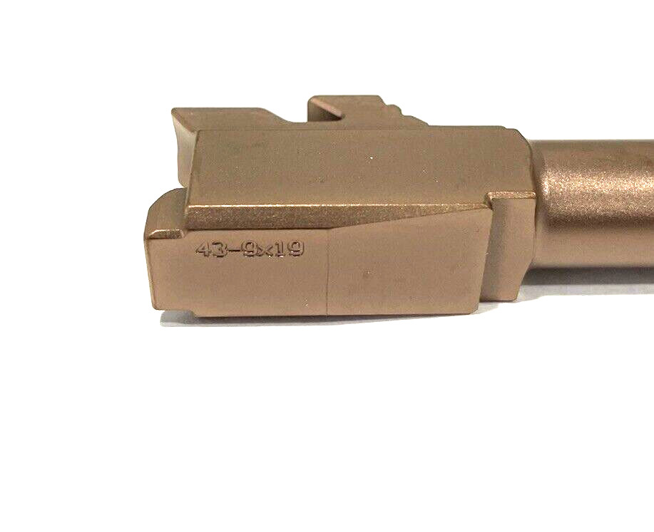 High Table Glock 43 Barrel MATCH OEM Replacement G43 GEN1-4 Copper - Image 3