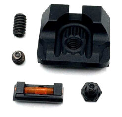 High Table Arms Red Fiber Optic Sight Set for GLOCK 17/19/43 — Anodized Aluminum