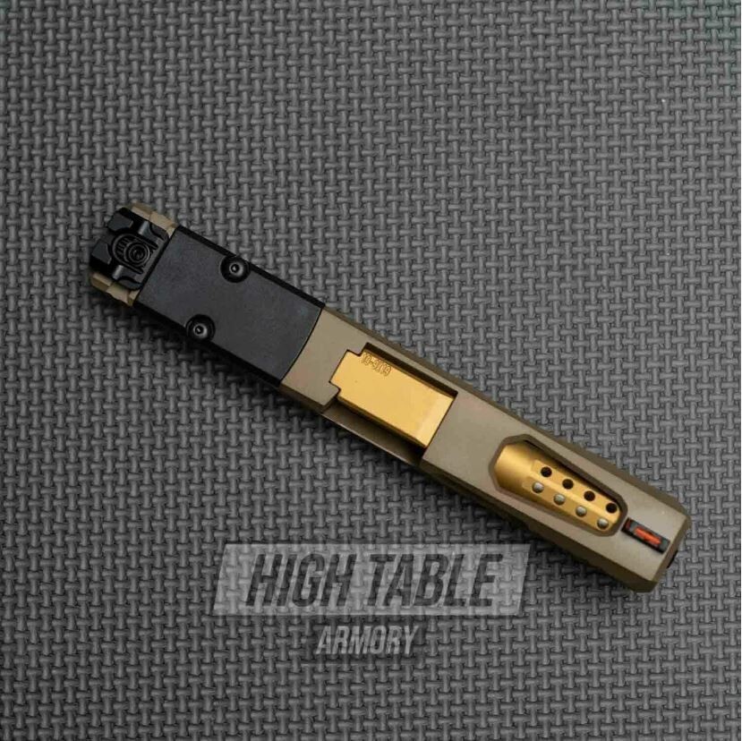High Table Arms Red Fiber Optic Sight Set for GLOCK 17/19/43 — Anodized Aluminum - Image 2