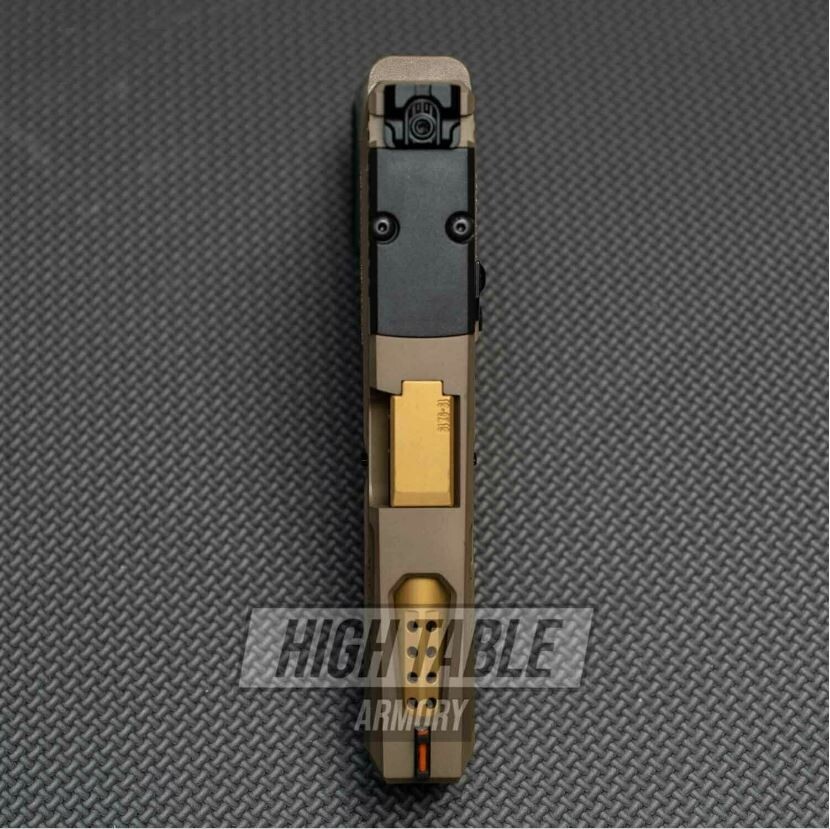 High Table Arms Red Fiber Optic Sight Set for GLOCK 17/19/43 — Anodized Aluminum - Image 5