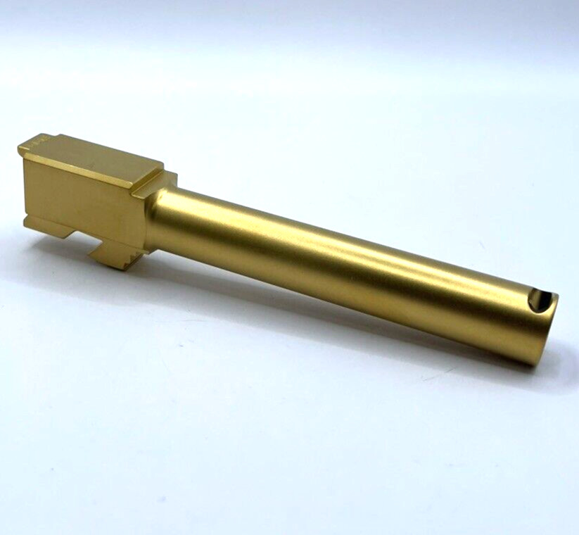 High Table Arms COMPENSATED Barrel for GL0CK 17 GEN 1-4 TiN Gold G17 Made in USA - Image 2