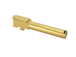 High Table Arms G19 Compensated Gold TiN DLC JTT 9mm Barrel for Glock 19 Gen 1-5