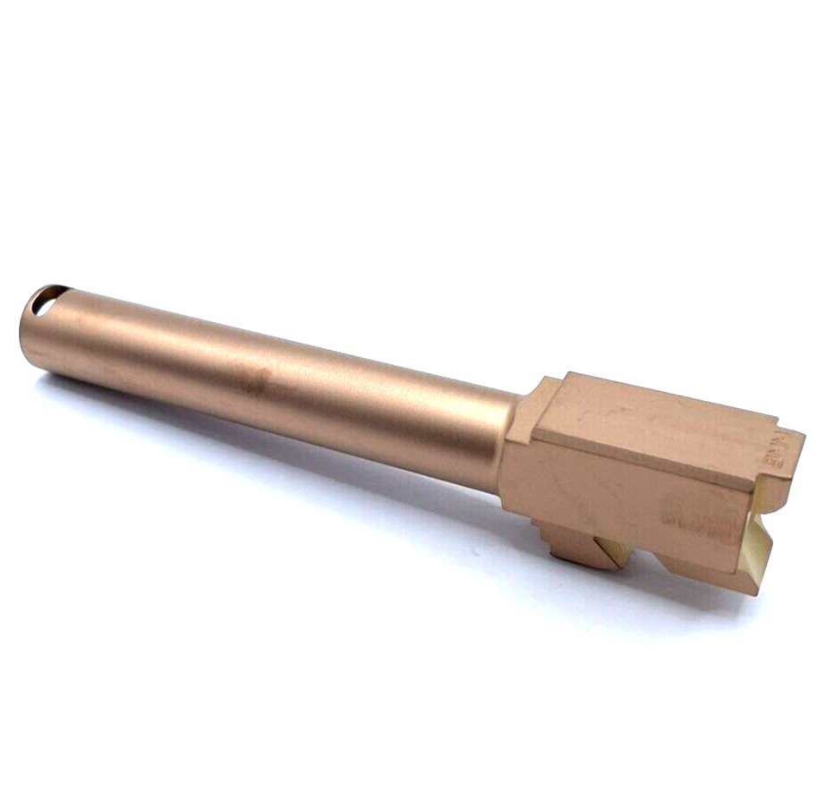 High Table Arms COMPENSATED Barrel for GL0CK 17 GEN 1-4 Copper G17 Made in USA - Image 4