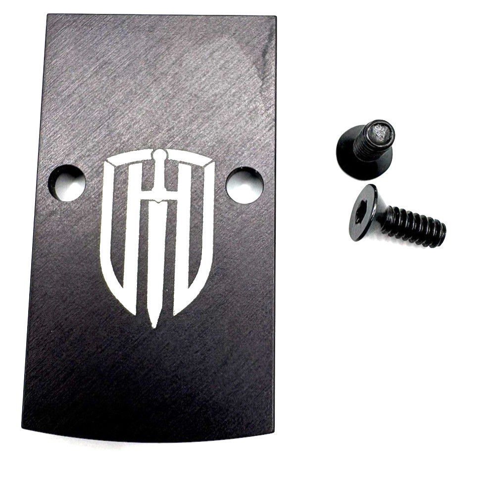 Black Anodized Aluminum RMR Cover Plate Glock 17 19 26 34 45 High Table Armory - Image 2