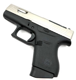 Alternative view of High Table Glock 43 Complete Nickel Slide Micro RMSC Optic Cut, Stainless Barrel