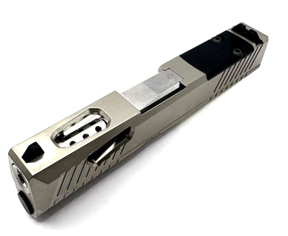 High Table Glock 43 Complete Nickel Slide Micro RMSC Optic Cut, Stainless Barrel - Image 3