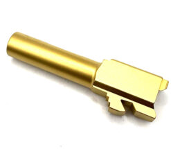 Alternative view of High Table Arms Glock 26 Gen 1-4 Gold TiN Ported Barrel OEM Replacement