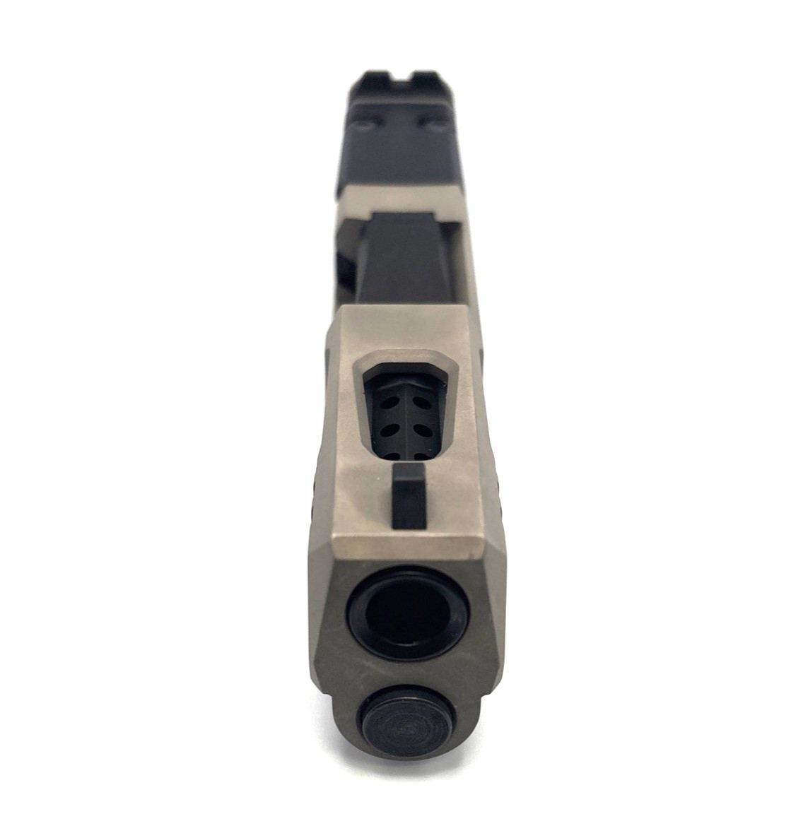 HTA Glock 43 43x Complete Nickel Reaper Slide RMSc Cut Black Ported Barrel - Image 4