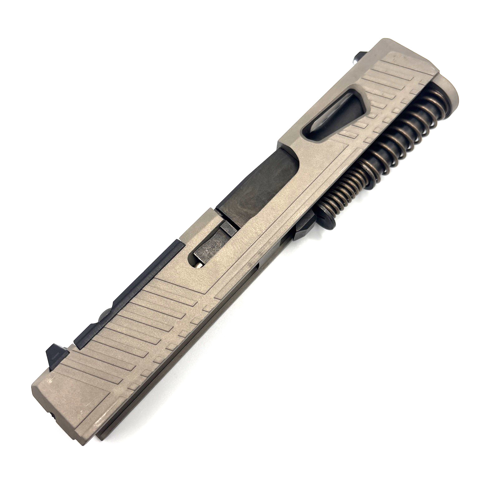 HTA Glock 43 43x Complete Nickel Reaper Slide RMSc Cut Black Ported Barrel - Image 5