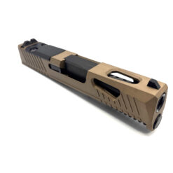HTA Glock 43 43x Complete FDE Reaper Slide RMSc Cut Black Ported Barrel