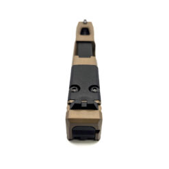 Alternative view of HTA Glock 43 43x Complete FDE Reaper Slide RMSc Cut Black Ported Barrel