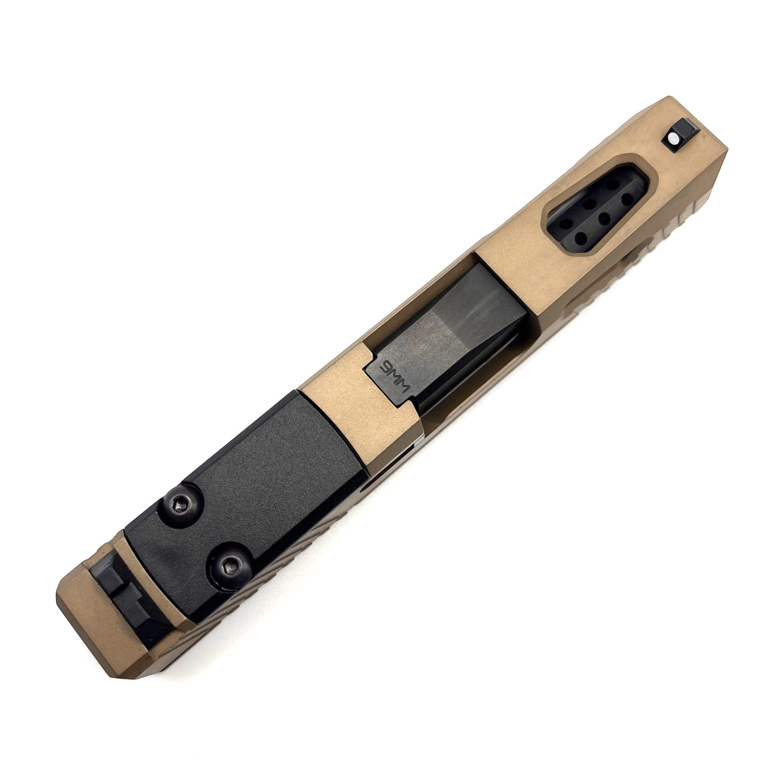 HTA Glock 43 43x Complete FDE Reaper Slide RMSc Cut Black Ported Barrel - Image 4