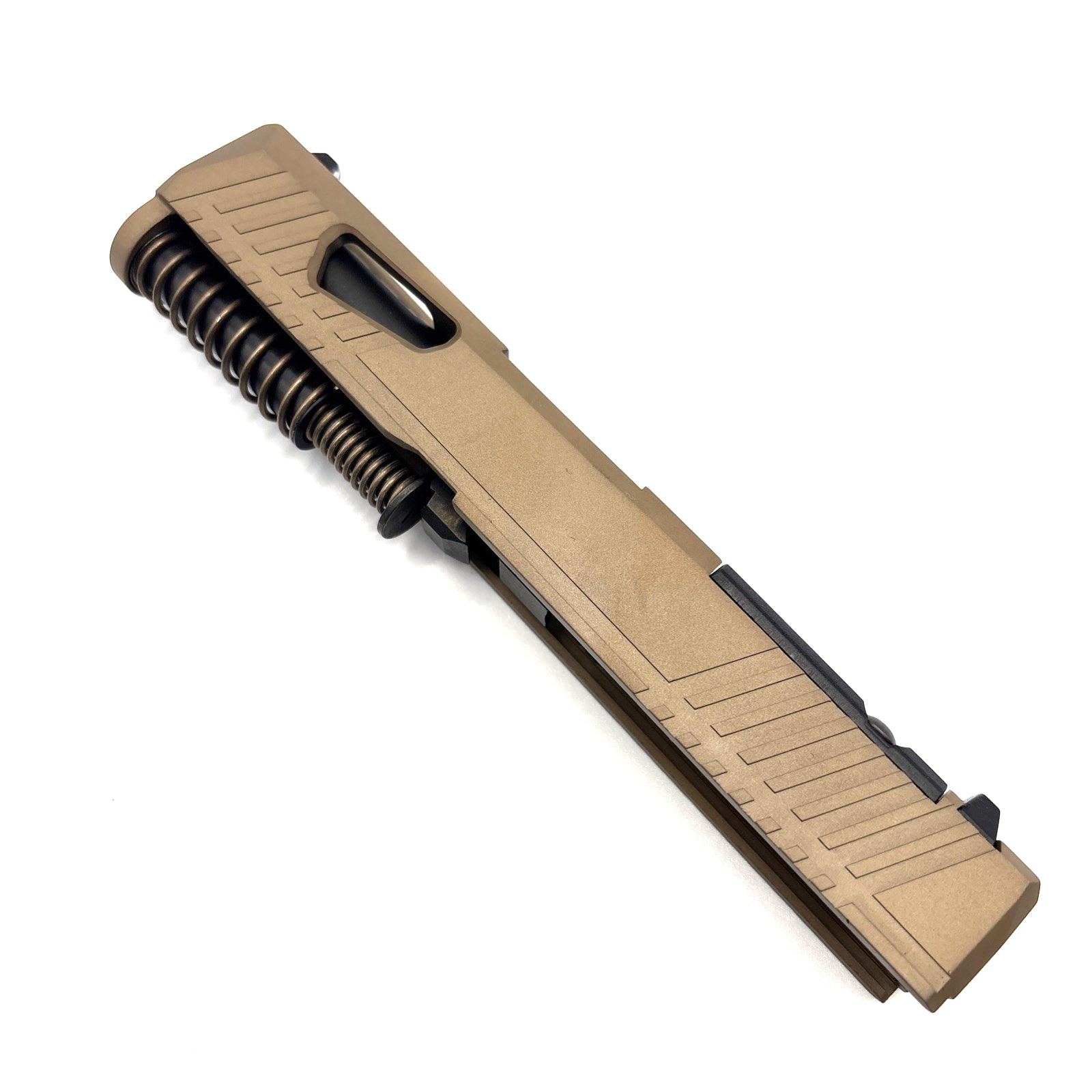 HTA Glock 43 43x Complete FDE Reaper Slide RMSc Cut Black Ported Barrel - Image 7