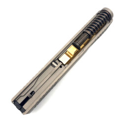 HTA Glock 43 43x Complete Nickel Reaper Slide RMSc Cut Gold TiN Ported Barrel - Image 2