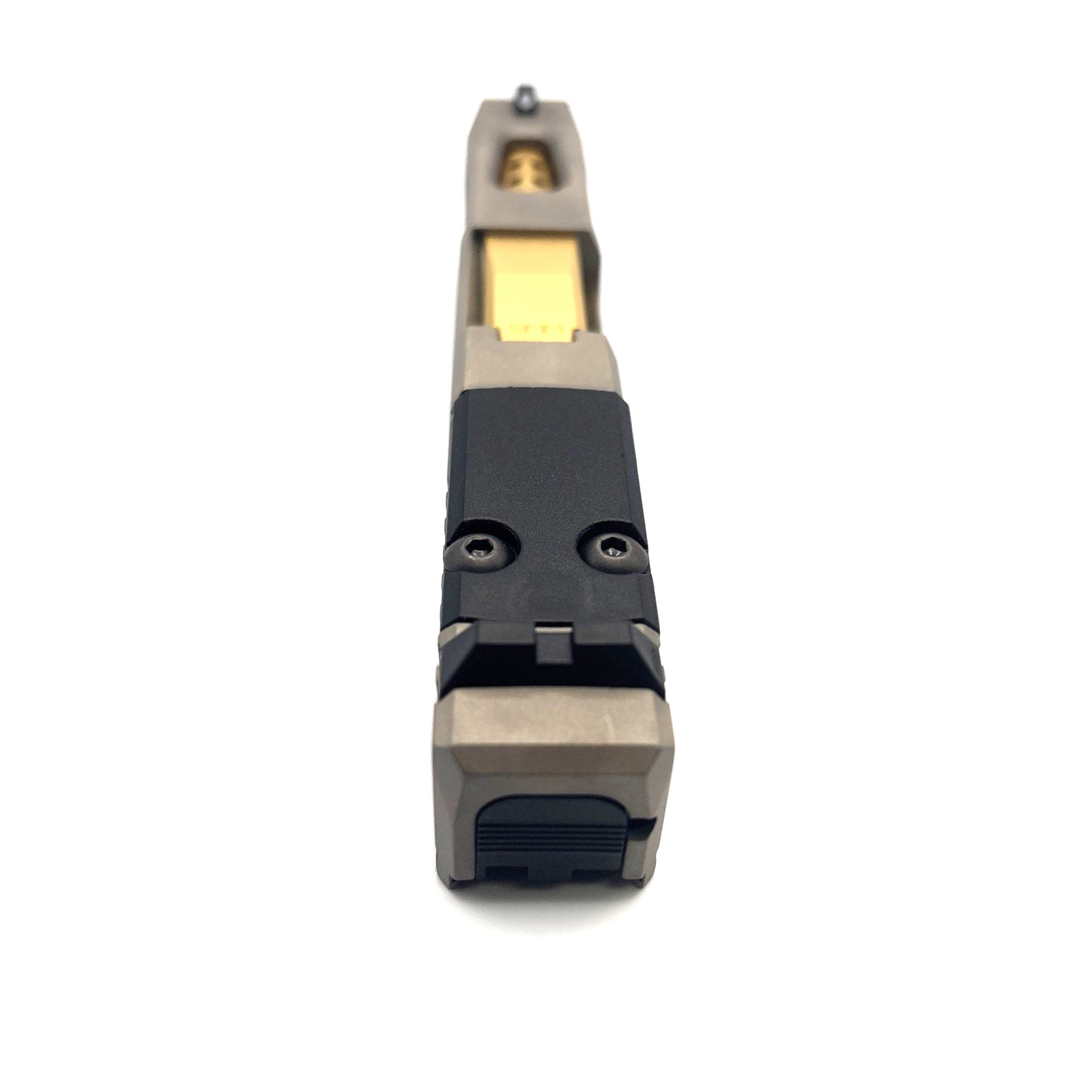 HTA Glock 43 43x Complete Nickel Reaper Slide RMSc Cut Gold TiN Ported Barrel - Image 4