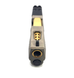 HTA Glock 43 43x Complete Nickel Reaper Slide RMSc Cut Gold TiN Ported Barrel - Image 6