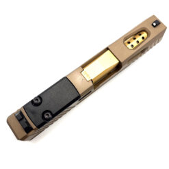 HTA Glock 43 43x Complete FDE Reaper Slide RMSc Cut Gold TiN Ported Barrel - Image 7