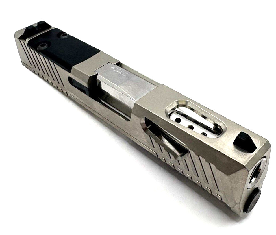 High Table Glock 43 Complete Nickel Slide Micro RMSC Optic Cut, Stainless Barrel - Image 8